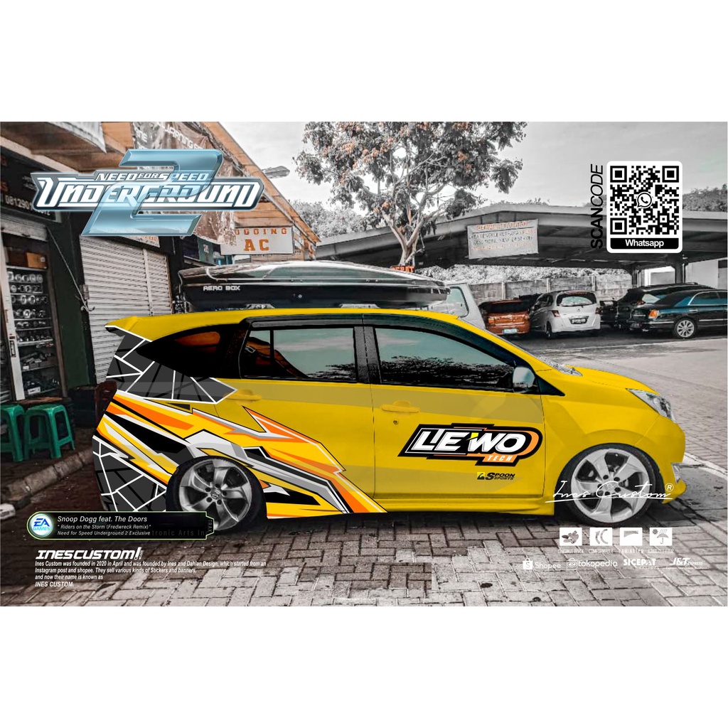 STIKER MOBIL SIGRA CALYA BRIO JAZZ XENIA CUSTOM