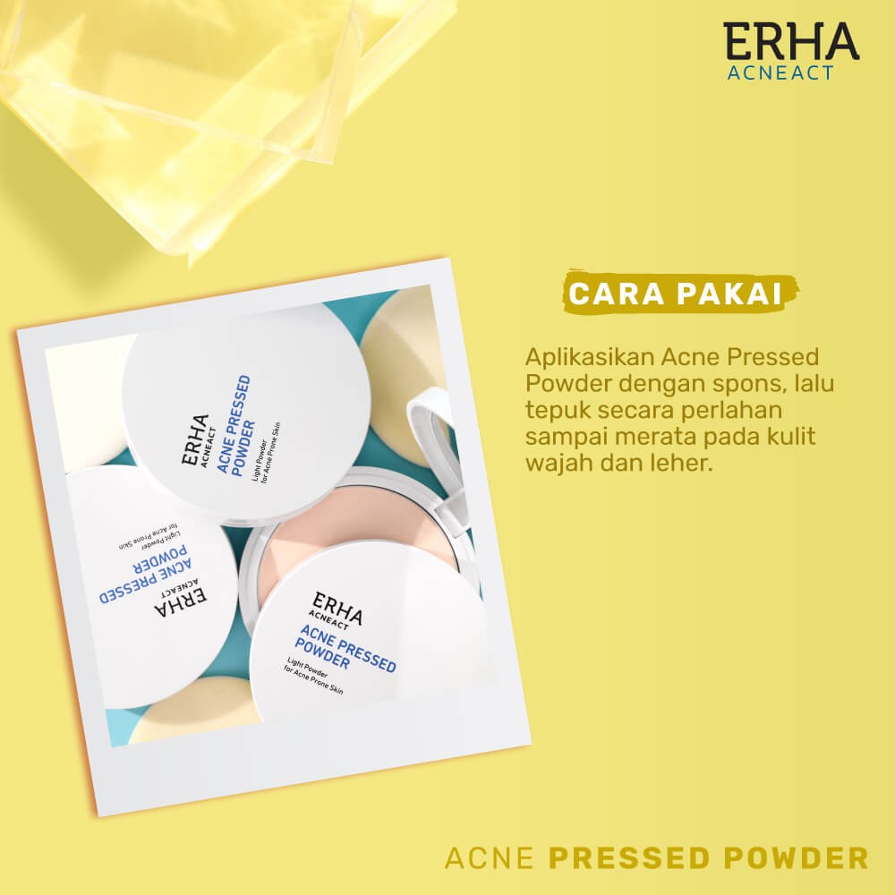 ERHA ACNEACT SERIES I Acne Back Spray 60ml I Acne Pressed Powder 13g I Acne Spot Gel 10g I ACSBP 60gr