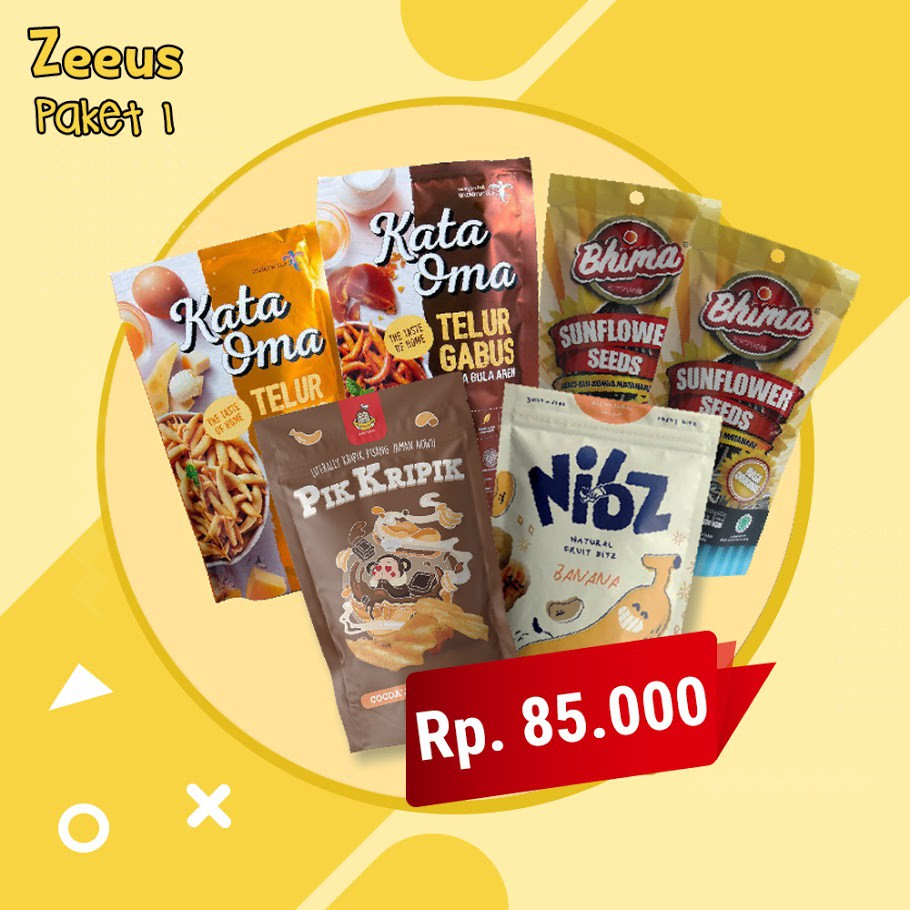 

ZeeUs Paket 1 - Cemilan kekinian keripik yang enak dan bikin nagih