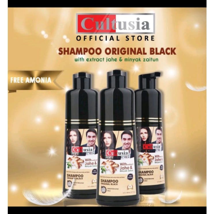 CULTUSIA COLOR SHAMPOO 160ML ORIGINAL BLACK / BROWN PENGHILANG UBAN ORIGINAL-SHAMPOO PENGHILANG UBAN