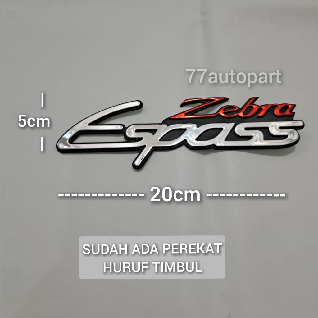 emblem logo mobil tulisan zebra espass