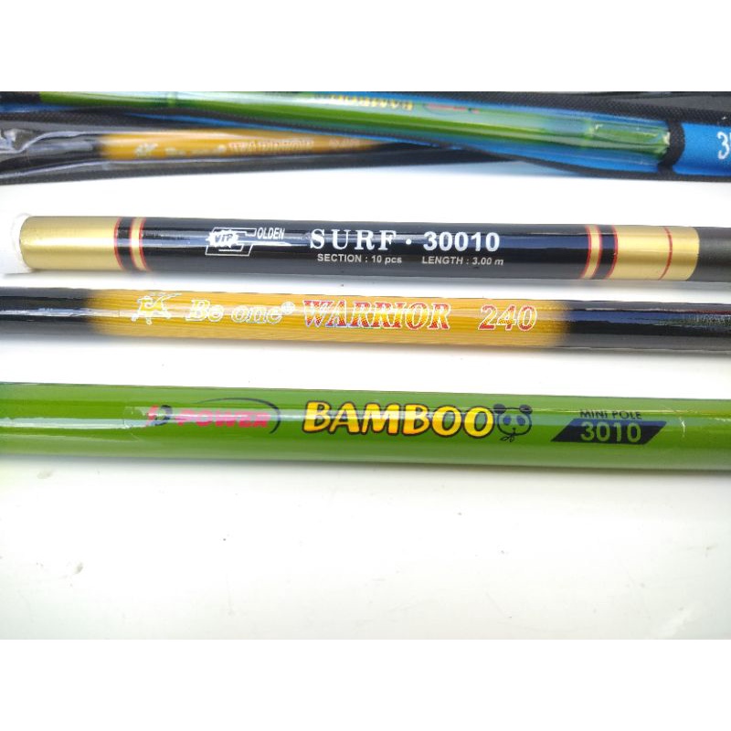 Joran Tegek Surf. Joran Tegek Warrior. Joran Tegek D-Power Bambu
