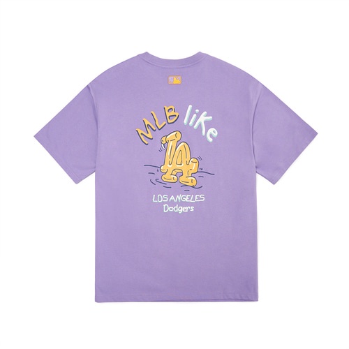 MLB Like LA Back Logo Overfit Tee - Violet