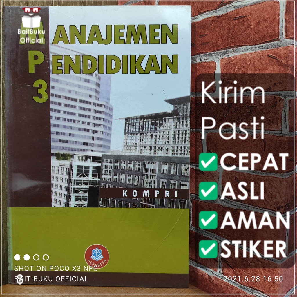 Buku Original: Manajemen Pendidikan 3 ( MANAJEMEN PENDIDIKAN  )