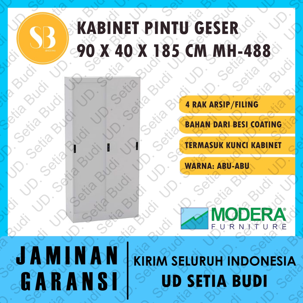 Lemari Kerja / Cabinet + Pintu Panel Geser Modera MH 488 MX-Class