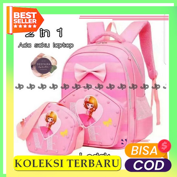 Tas Ransel Gradasi New Ombre Pastel Bag Tas Ransel Backpack Unik Cewek Wanita Lucu Anak Perempuan Bi