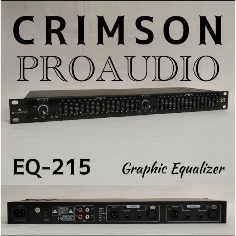 EQUALIZER Crimson 215 Original Dual 15 Band 2x15  EQ-215