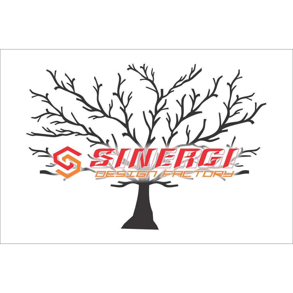 siluet pohon GERSANG bisa edit ukuran macam-macam