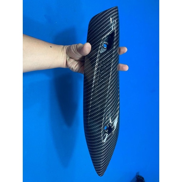 cover knalpot mio j carbon logo yamaha tutup knalpot mio j carbon