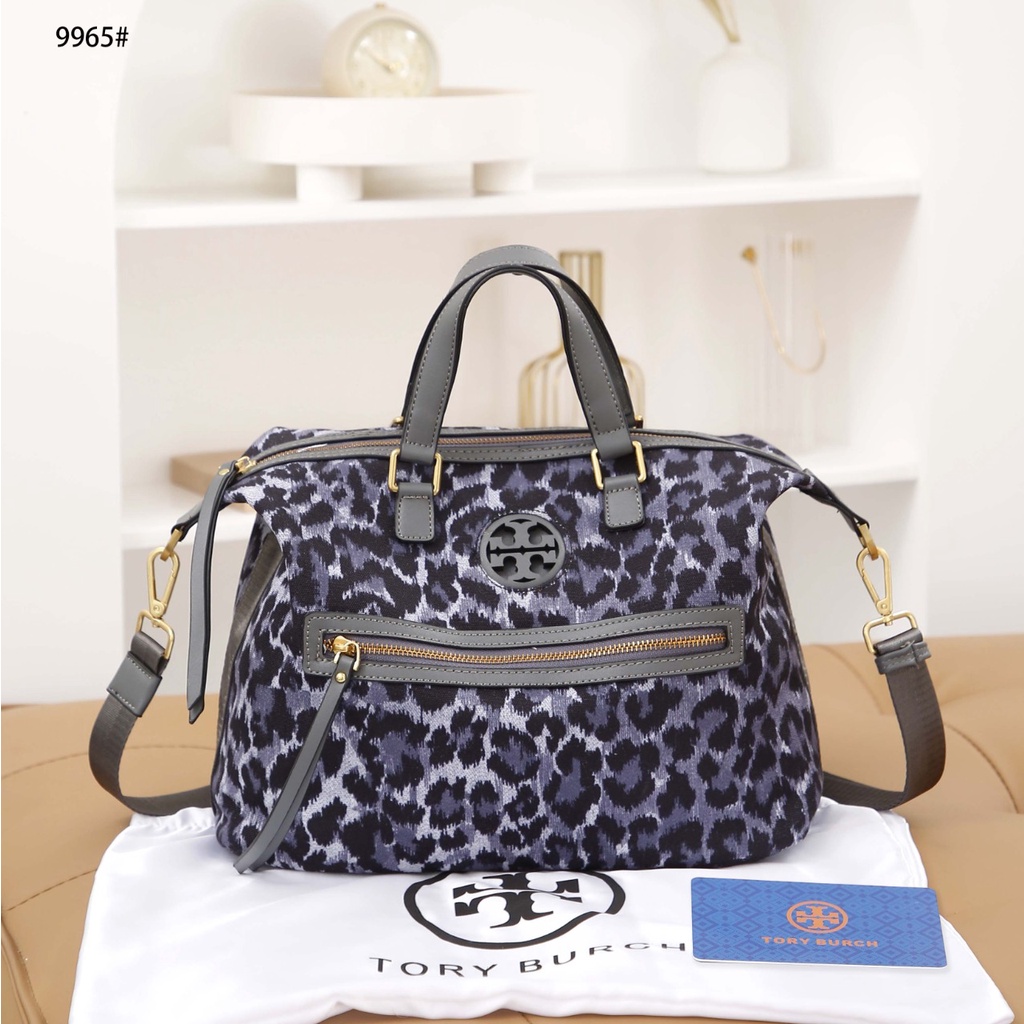 Tory Burch Leopard Print Top Handle Satchel Shoulder Bag #9965 Leopard