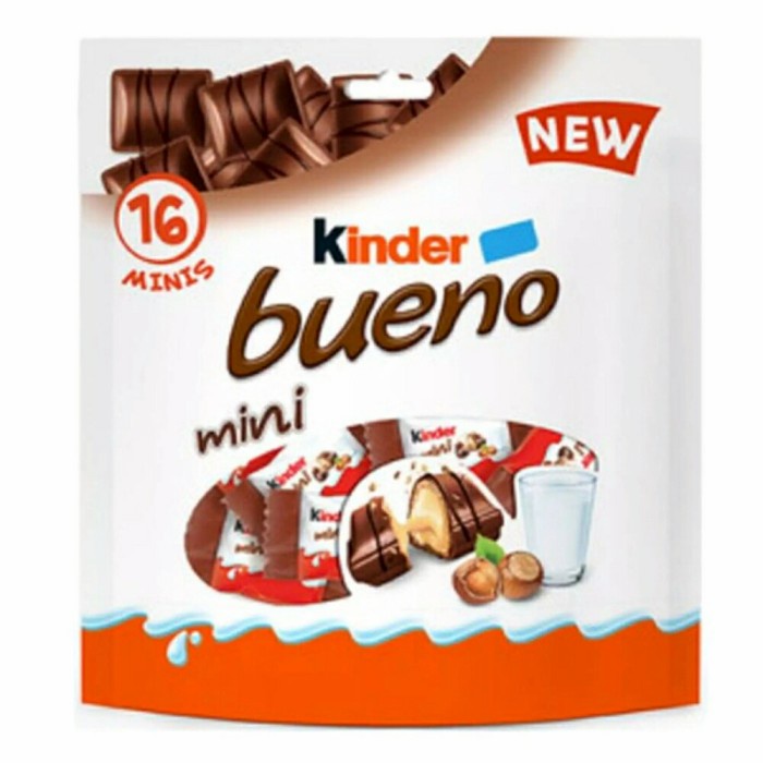 

KINDER BUENO MINI 16 MINIS 86.4G CRISPY CREAMY CHOCOLATE BAR