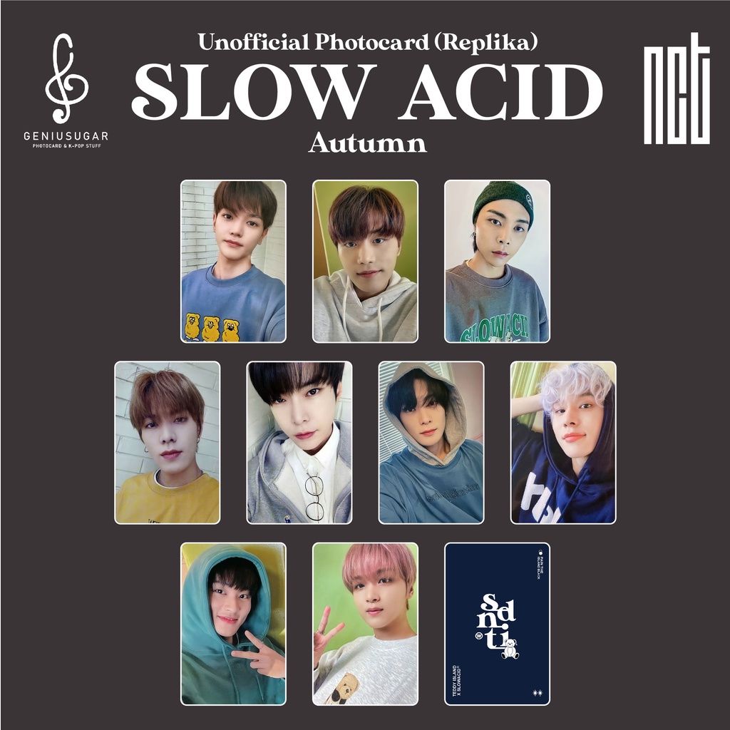 [REPLIKA NCT 127] PHOTOCARD SLOWACID AUTUMN UNOFFICIAL