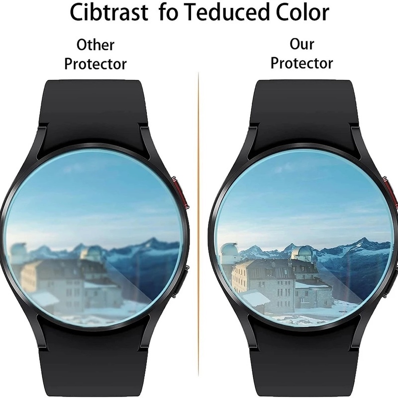 1pc Pack Samsung Watch HD Clear Anti Scratch Full Screen Protector Film / Classic 40mm 44mm 42mm 46mm Tempered Glass Film For Samsung Galaxy Watch 4