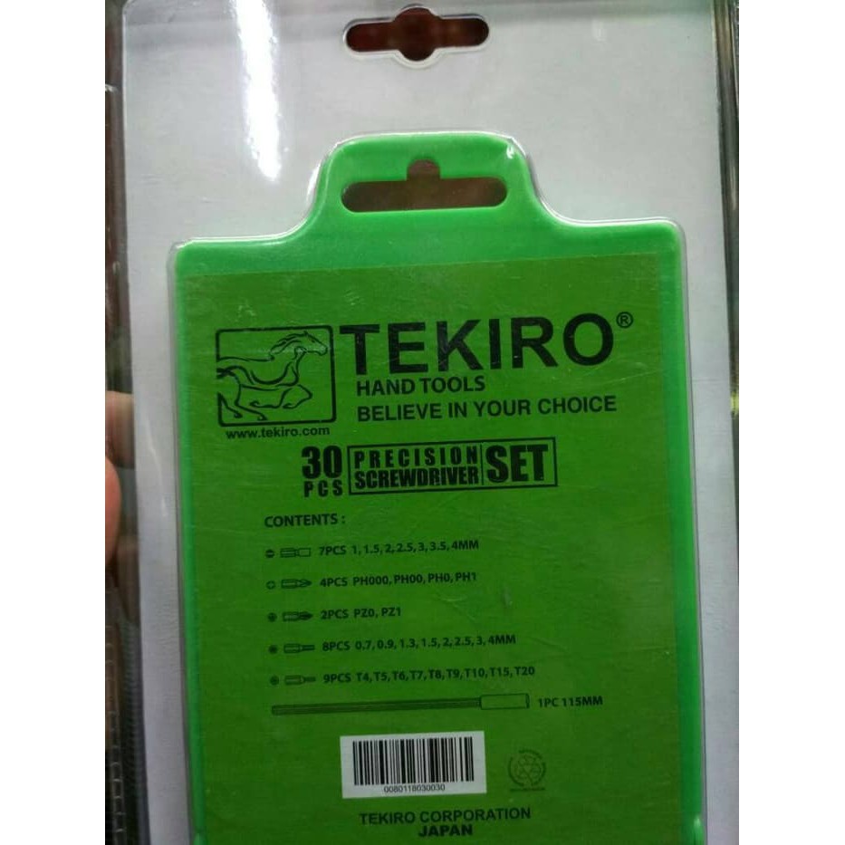 TEKIRO - OBENG SET PRESISI 30 PCS PER SET - OBENG PRESISI - ORIGINAL