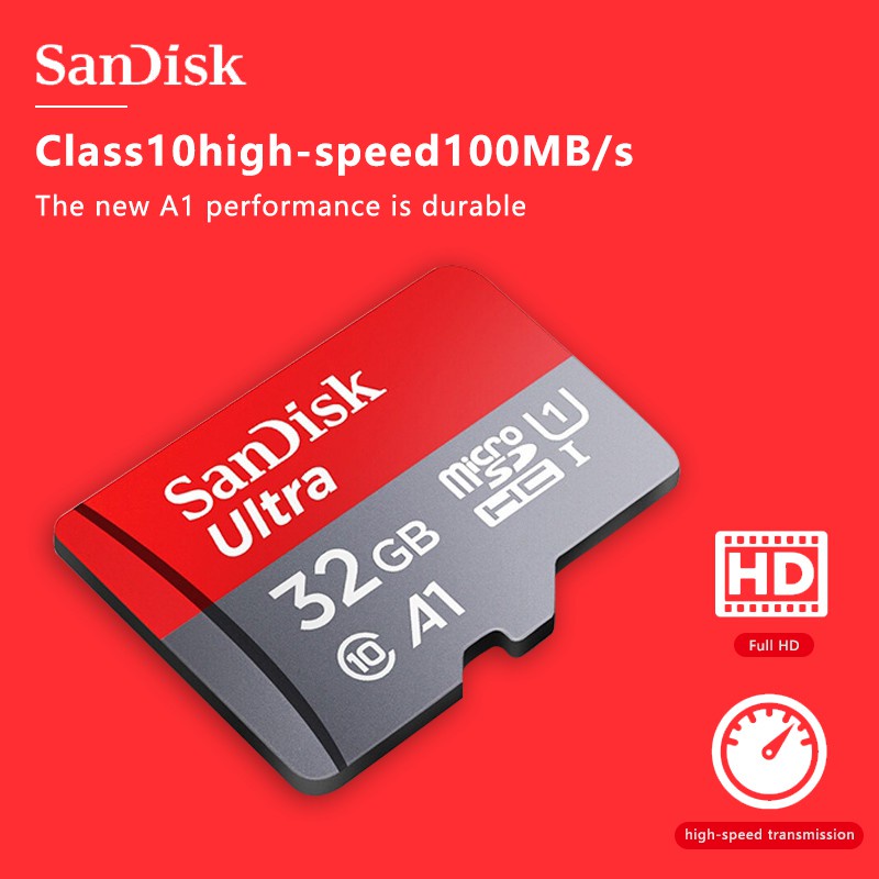 Micro SD Memory Card A1 CLASS 10 120Mbps High Speed 32GB 64GB 128GB 256GB SD Card with Adapter