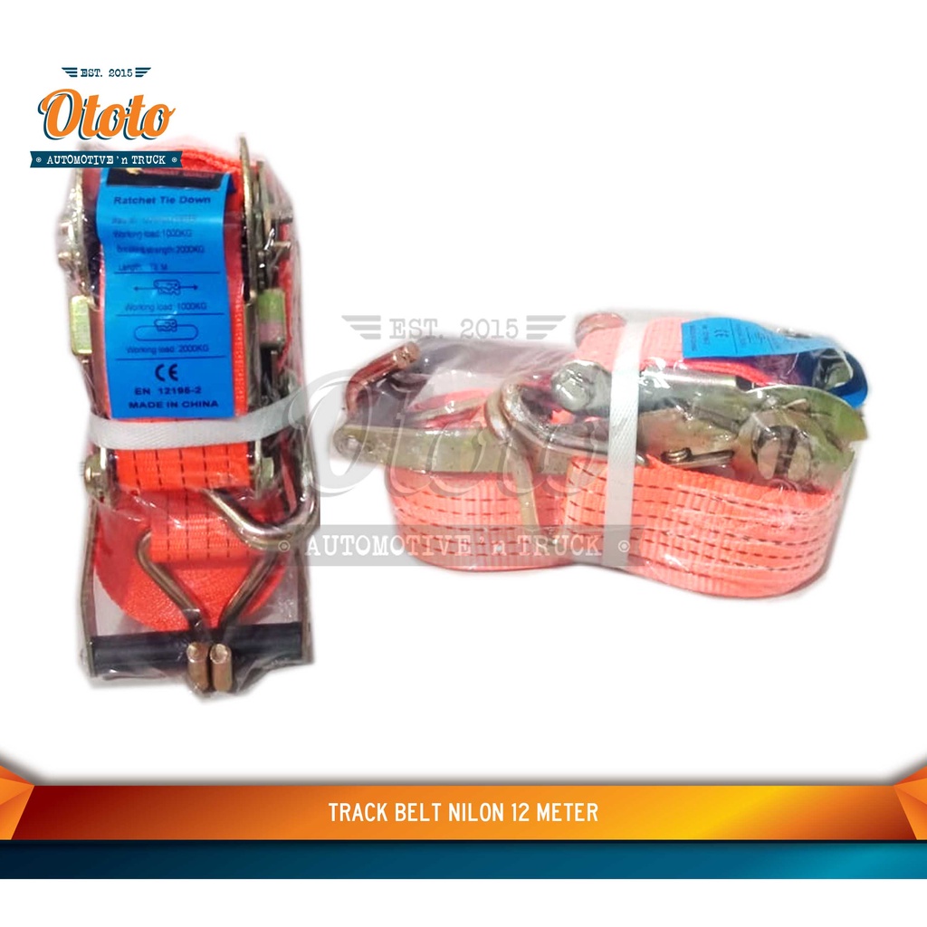 Track belt nylon 15 Meter 2 TON - sabuk track nilon