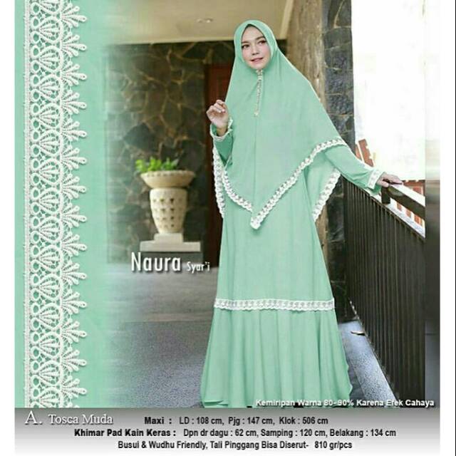 GAMIS NAURA  SYARI CERUTY PREMIUM