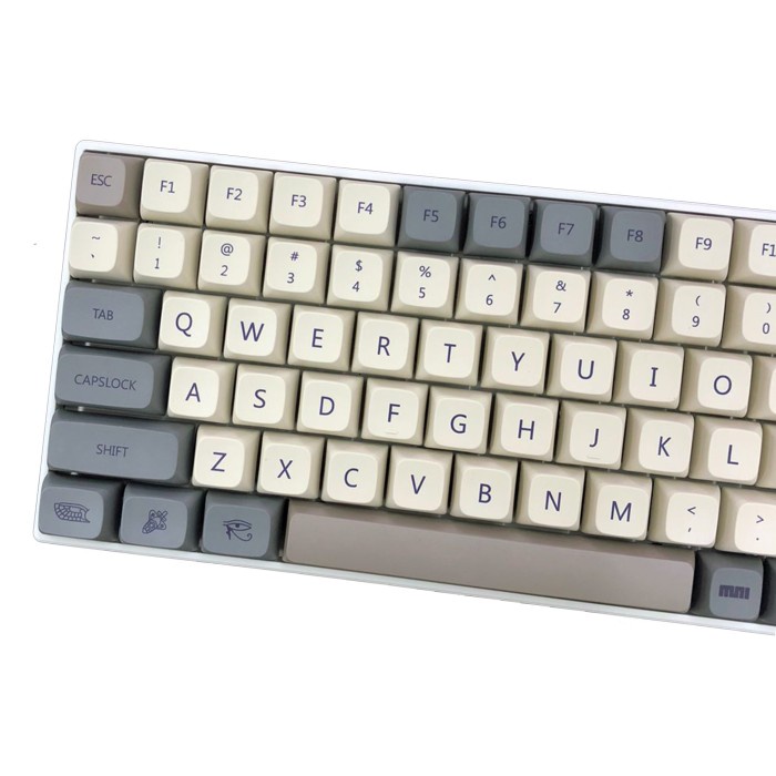 KEYCAPS ROCKET RETRO GREY / ENLIGHTMENT OFF WHITE XDA PROFILE SUBLIM