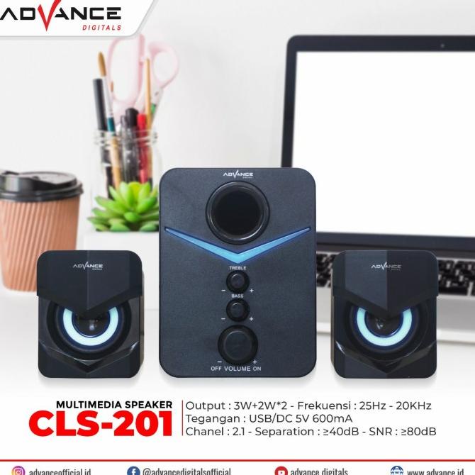 speaker advance cls 201 cls201 speaker komputer speaker laptop
