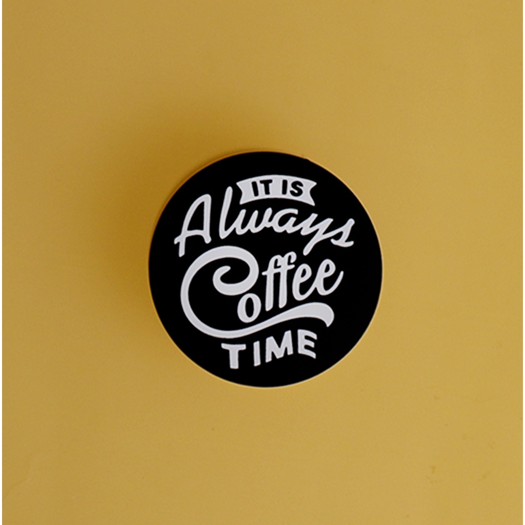 STIKER GRAFTAC - COFFE TIME. STIKER AESTHETIC LAPTOP, AKSESORIS HP, ANTI AIR, MOTIF.