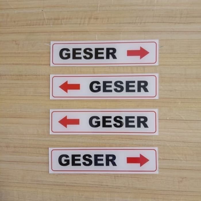 

SIGN AKRILIK GESER KANAN ATAU KIRI UK 4.5 X19.5CM K3 RAMBU SAFETY