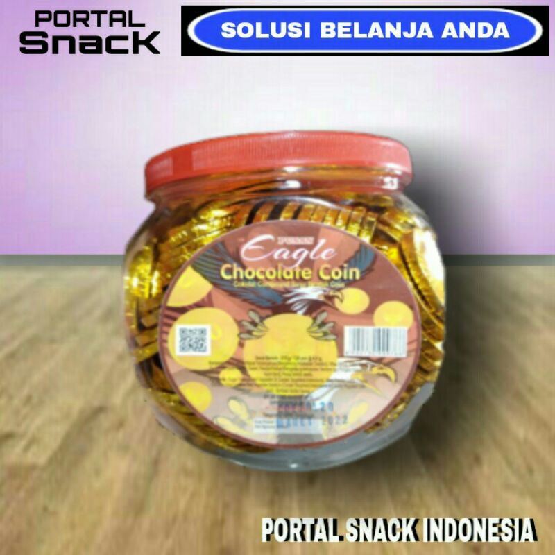 

Pusan Eagle Coklat coin 1 toples isi 125 pcs