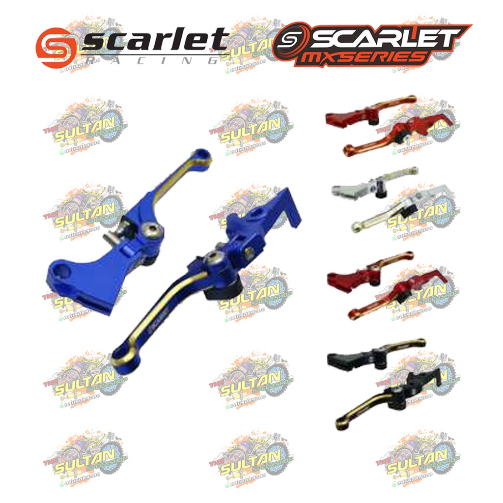 HANDLE SETELAN LIPAT FULL CNC 2 TONE KLX 150 BF D TRACKER CRF 150 L WR 155 SCARLET RACING