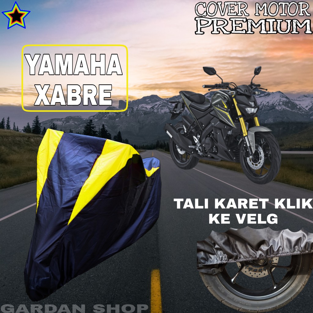 Sarung Motor YAMAHA XABRE Hitam Kuning Body Cover Penutup Pelindung Motor Yamaha Xabre PREMIUM