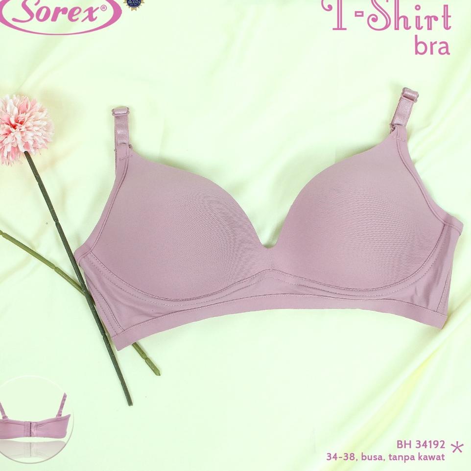 TERLARIS!! Sorex T-shirt Bra Polos Busa Tanpa Kawat Kait 3 Setara Cup B BH Harian 34192