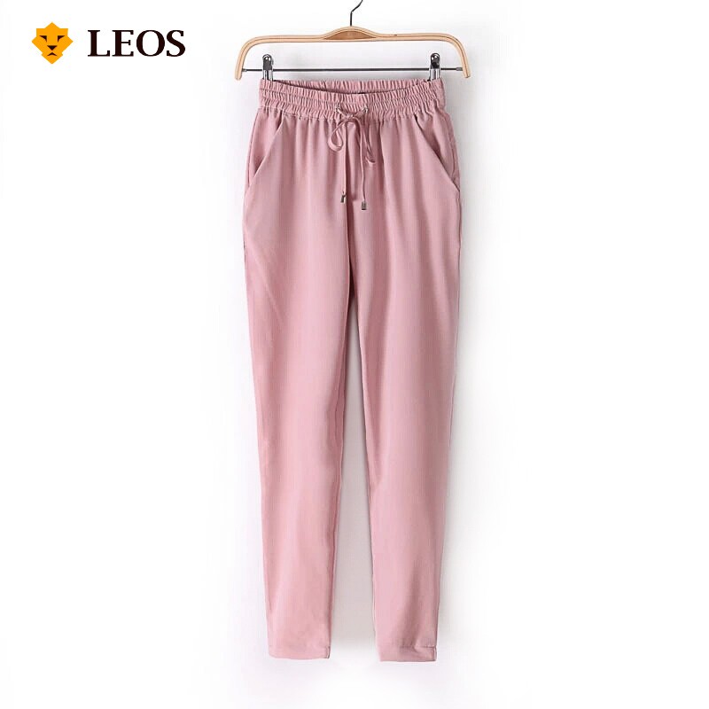 

LEOS Original Celana Panjang Loose Straight untuk Santai Rebahan Wanita Drape Pants (TIPIS)