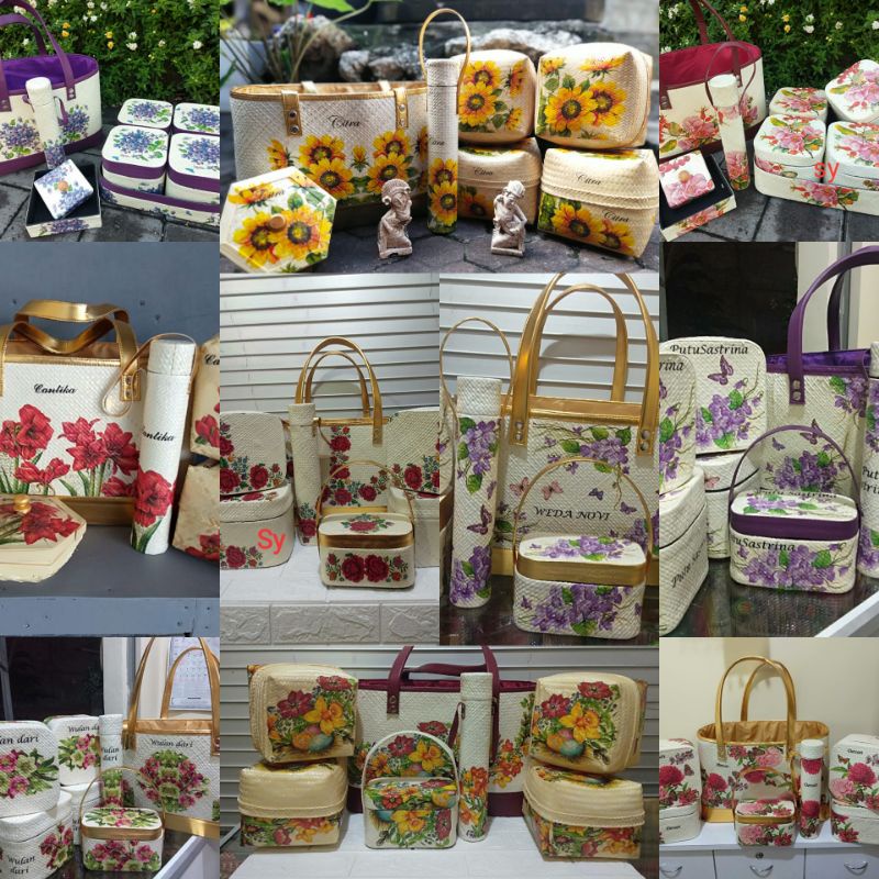 Tas set Keben|Tas pandan Bali