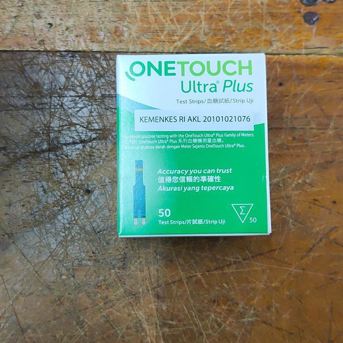 strip onetouch ultra plus 50 test / Strip one touch ultra plus isi 50 produk original