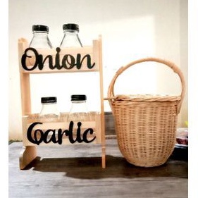 Rak bumbu dapur Ambalan dapur Kitchen Tempat bumbu Wadah bumbu Rak dapur