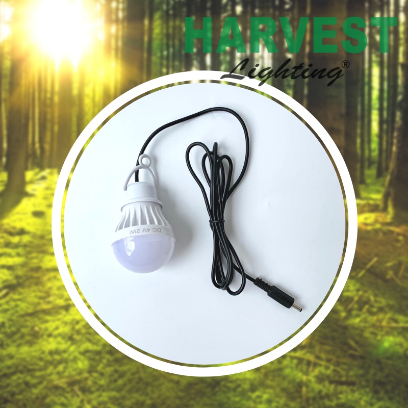 Lampu LED 2 Watt mini colokan 3,5mm (DC) dengan panjang kabel 1,5 meter