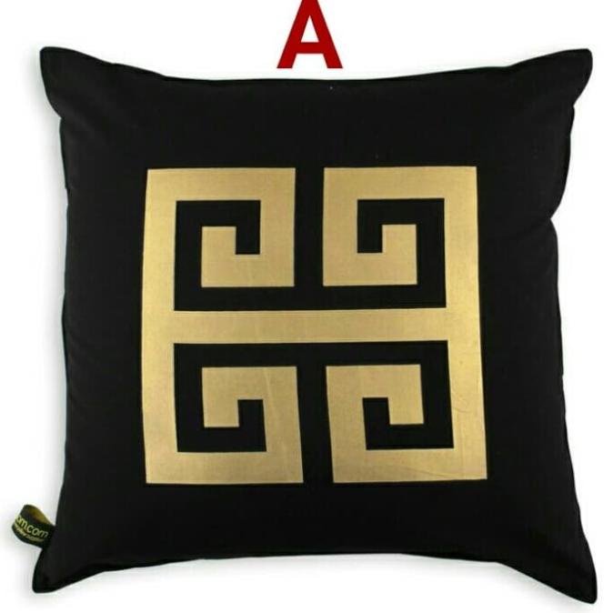 PROMO SARUNG BANTAL SOFA MEWAH MOTIF BLACK GOLD _