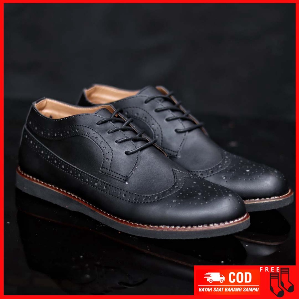 MOLK|Sepatu Formal Pria Pantofel Pria Kerja Kantor Sepatu Oxford Kulit Syintetik Original Footwear