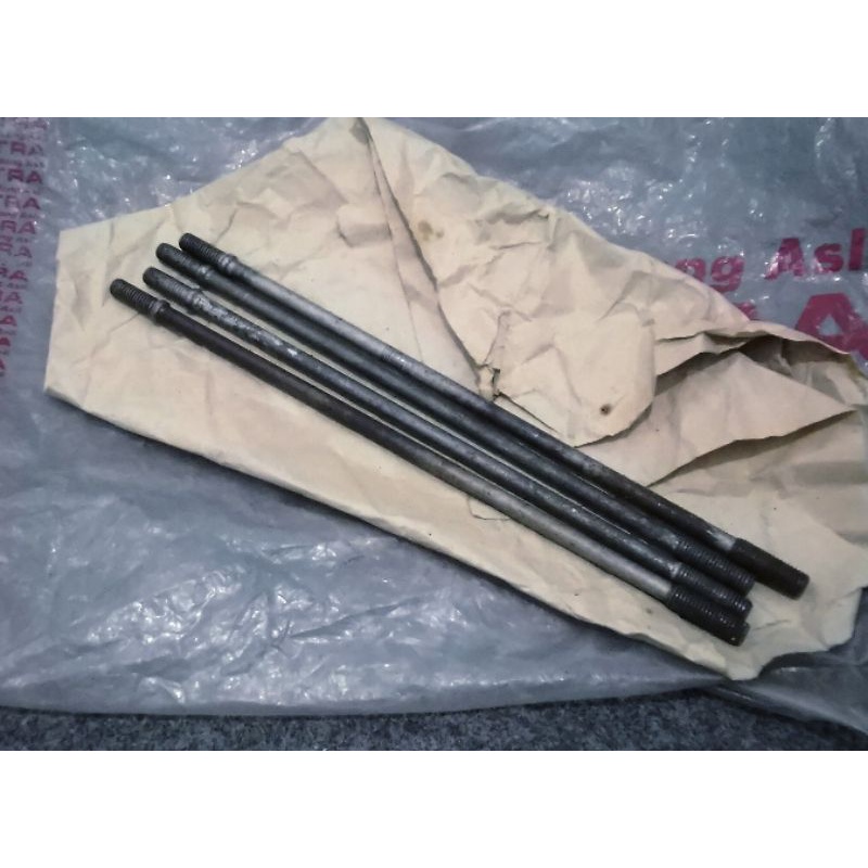 Baut mur mor drat tusuk sate mesin blok block depan belakang Honda win ORI Original