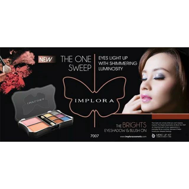 IMPLORA The Bright EyeShadow &amp; Blush On 7007 (GROSIR)