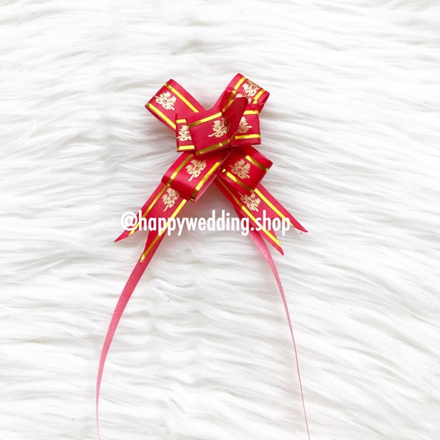 

Pita Serut Mini Shuang xi / Pita Serut Shuang xi Wedding 10pc