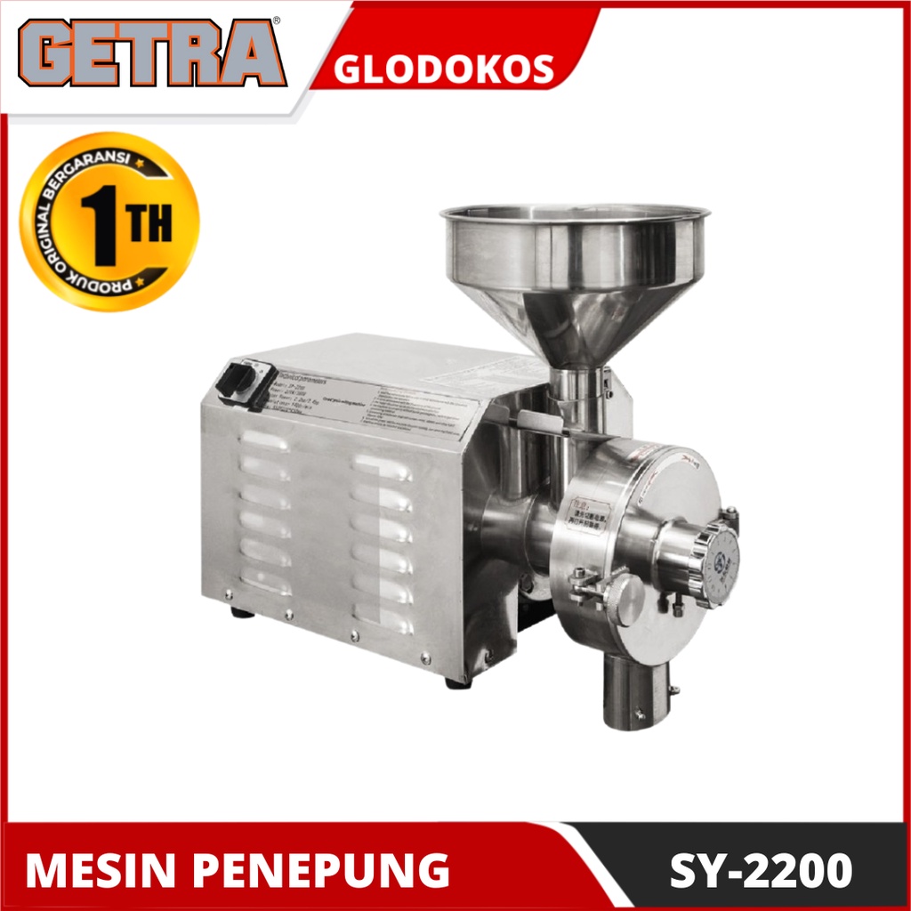 DISC MILL MESIN PENEPUNG KHUSUS BAHAN KERING GETRA SY-2200 ORIGINAL