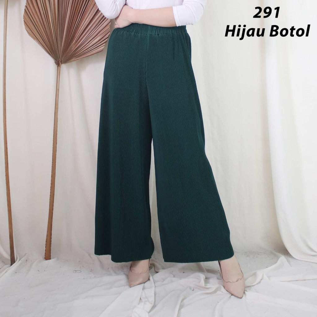 KULOT PLISKET CELANA PLISKET 291 PLEATS PANT KULOT PRISKET KULOT PANJANG PLISKET REMPEL FLOWY