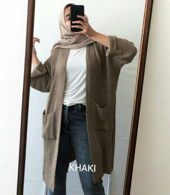 LONG OVERSIZED cardi warmly knit-4
