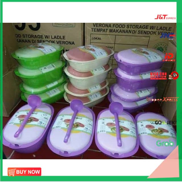 [[[BISA COD]]] WADAH SAJI VERONA GREEN LEAF SET 4 GADING HIJAU UNGU TOSCA