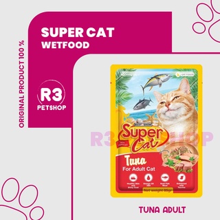 Makanan Kucing basah murah SUPER CAT pouch 85gr All Varian rasa @ 1 dus 12pcs