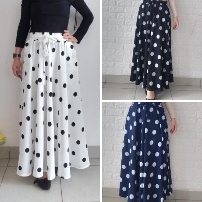 rok kulot wanita rok payung rok polkadot rok panjang wanita