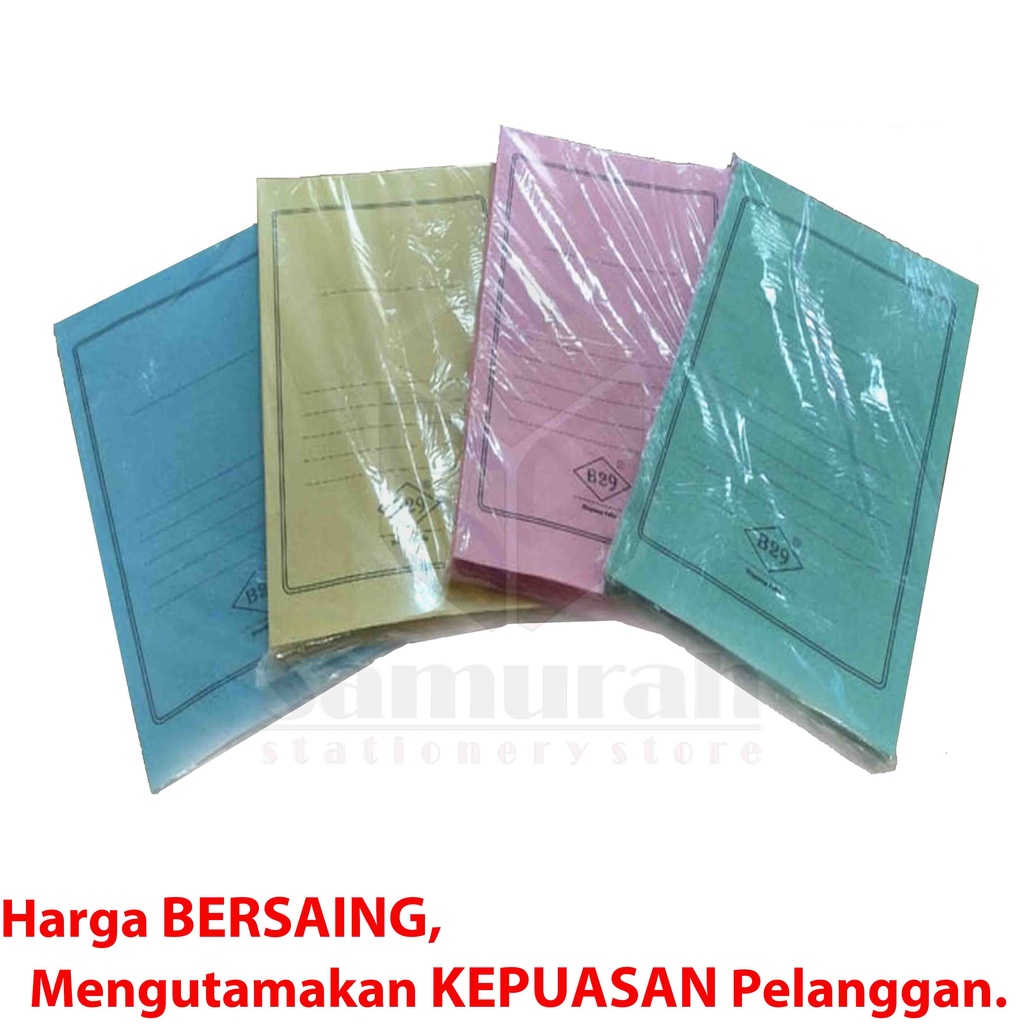 

Stop Map Kertas B29 Ukuran Folio / StopMap F4 Berkas Dokumen 24 x 35 cm Warna Merah Muda - Biru -