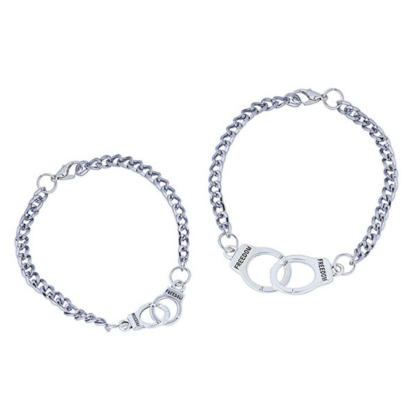 gelang couple gembok freedom chain couple bracelet (3E3) jge101