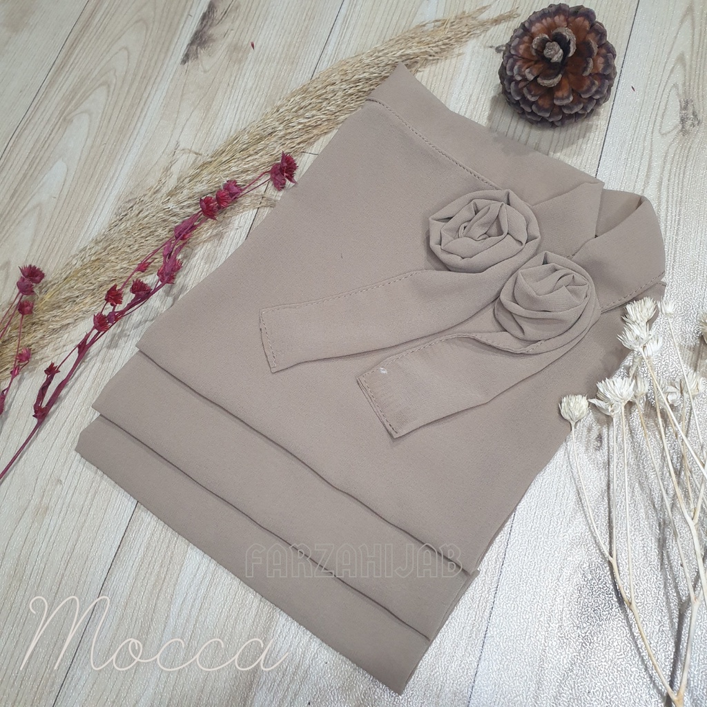 Pasmina Instant Malay Kerudung Pastan Melayu Pasmina Turki Hijab Instan Melayu Pashmina Malaysia Ceruty Babydol-Mocca