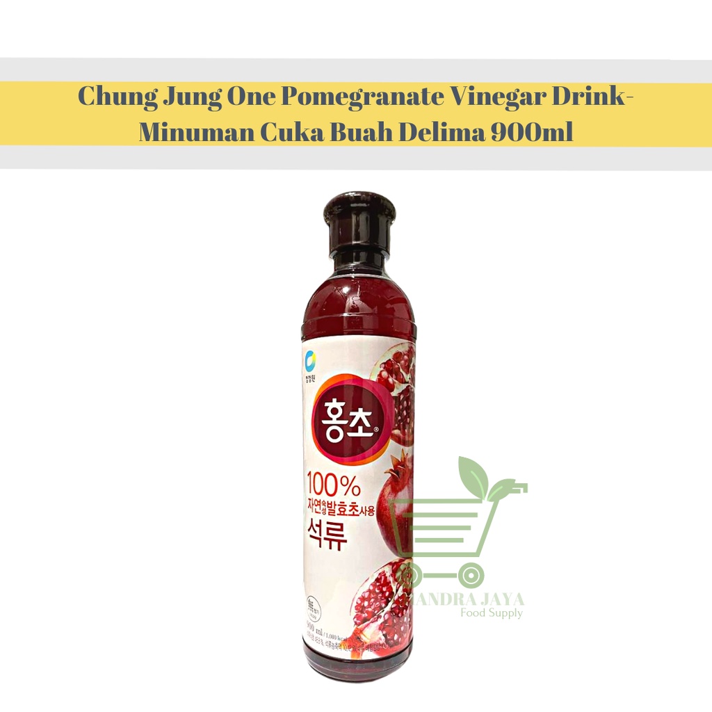 

Hongcho Fruit Vinegar Pomegranate Drink 900ml - Minuman Cuka Delima Chung Jung One