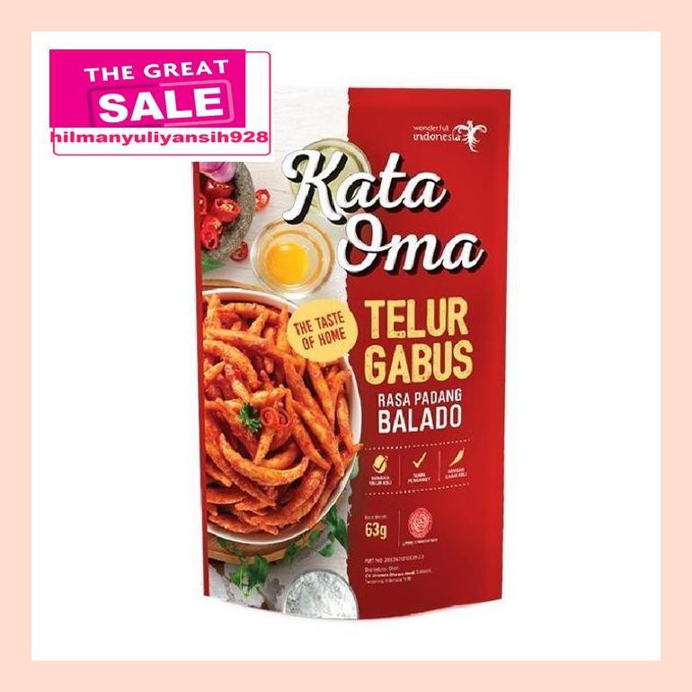 

S50Mra Buy 1 Get 1 Free - Kata Oma Telur Gabus Rasa Balado - 63Gr Ret05Vh